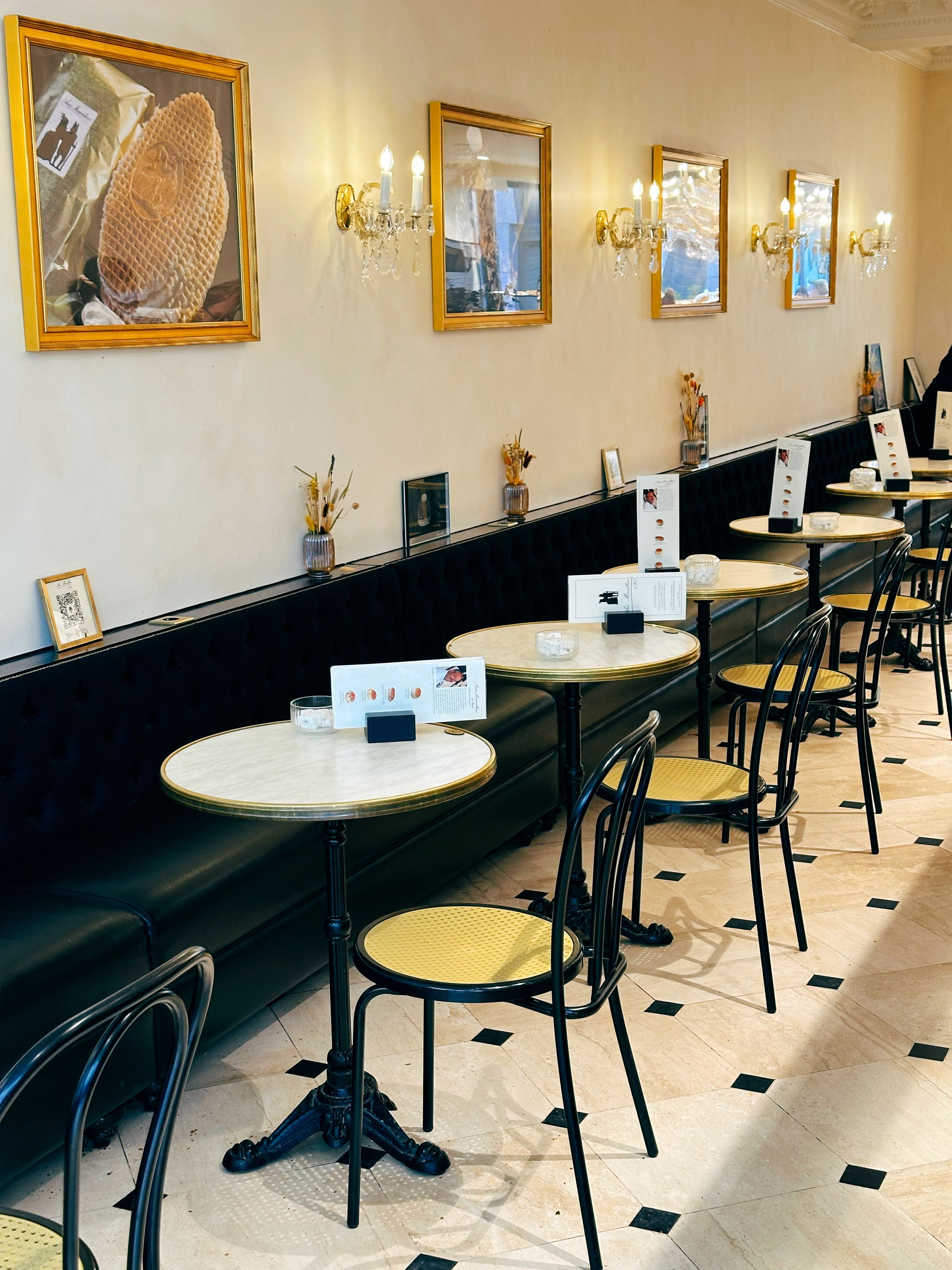 A Paris cafe interior illustrating the city's dining atmosphere, not a promised restaurant booking